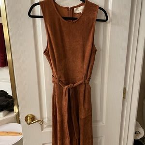 Anthropologie suede dress - Burnt orange - size small. In great shape!